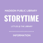 Storytime at the library graphic