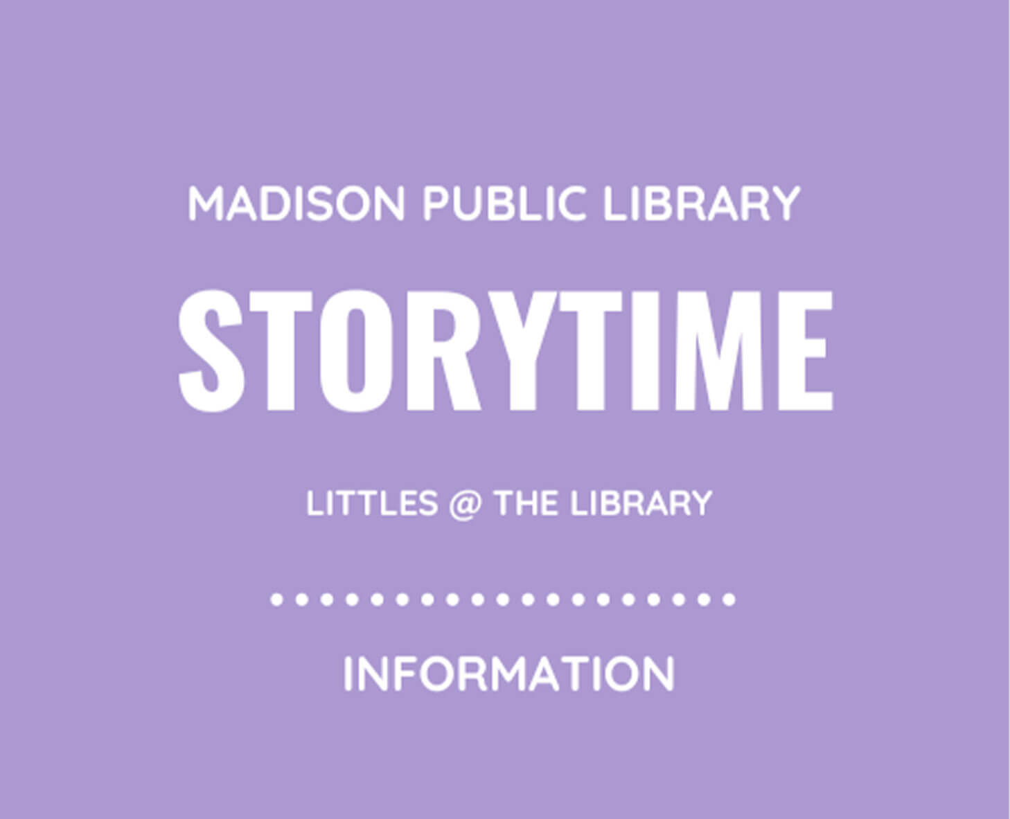 Storytime at the library graphic